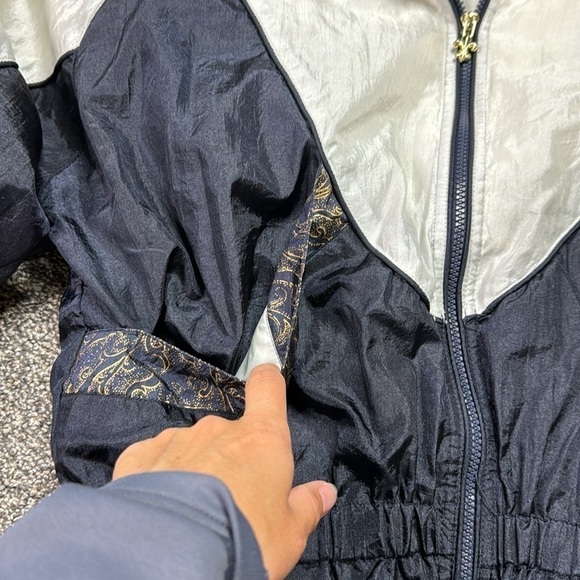 Vintage New York Classics Black White Track Jacket Size Large - Picture 9 of 10